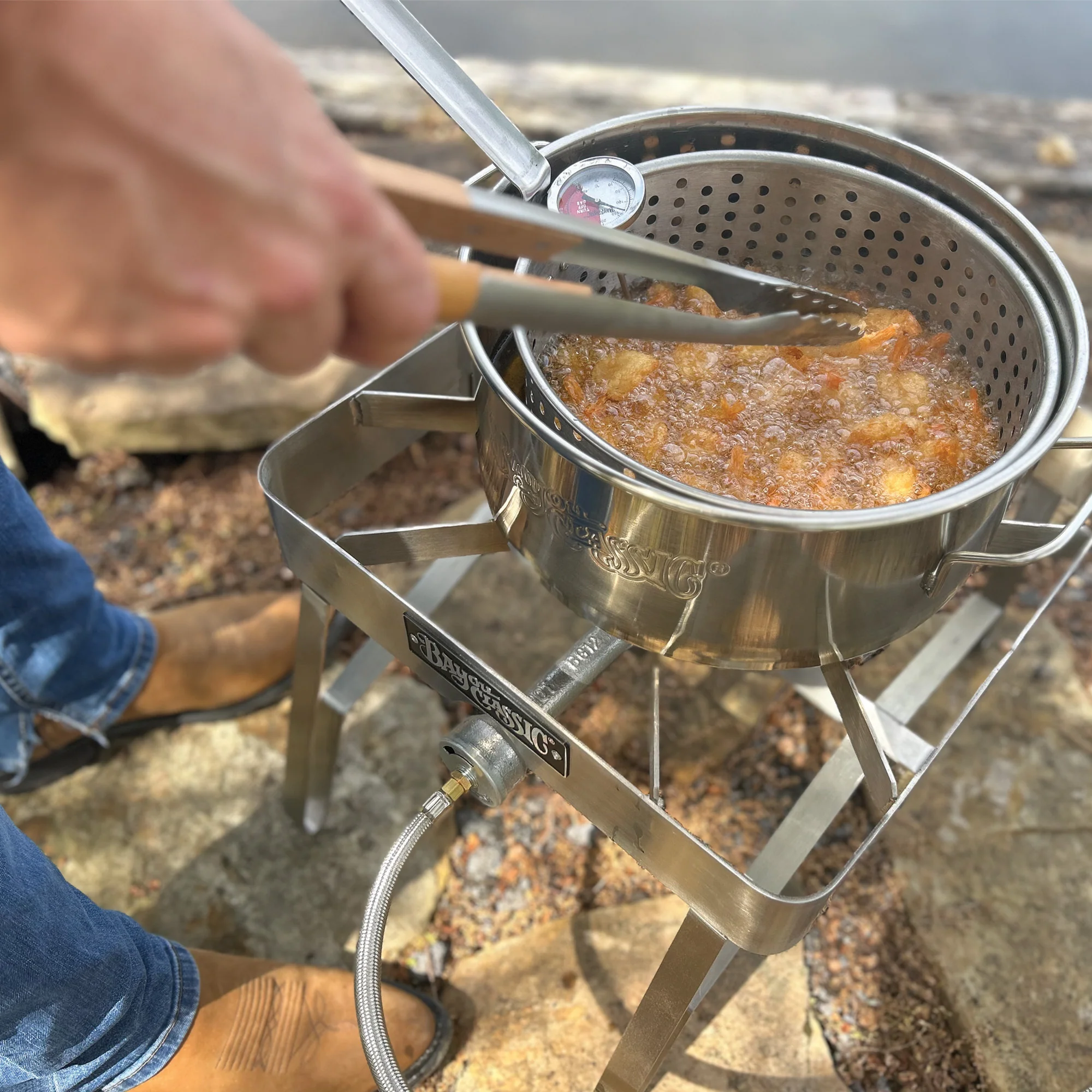 10-qt Stainless Fry Pot - Image 3
