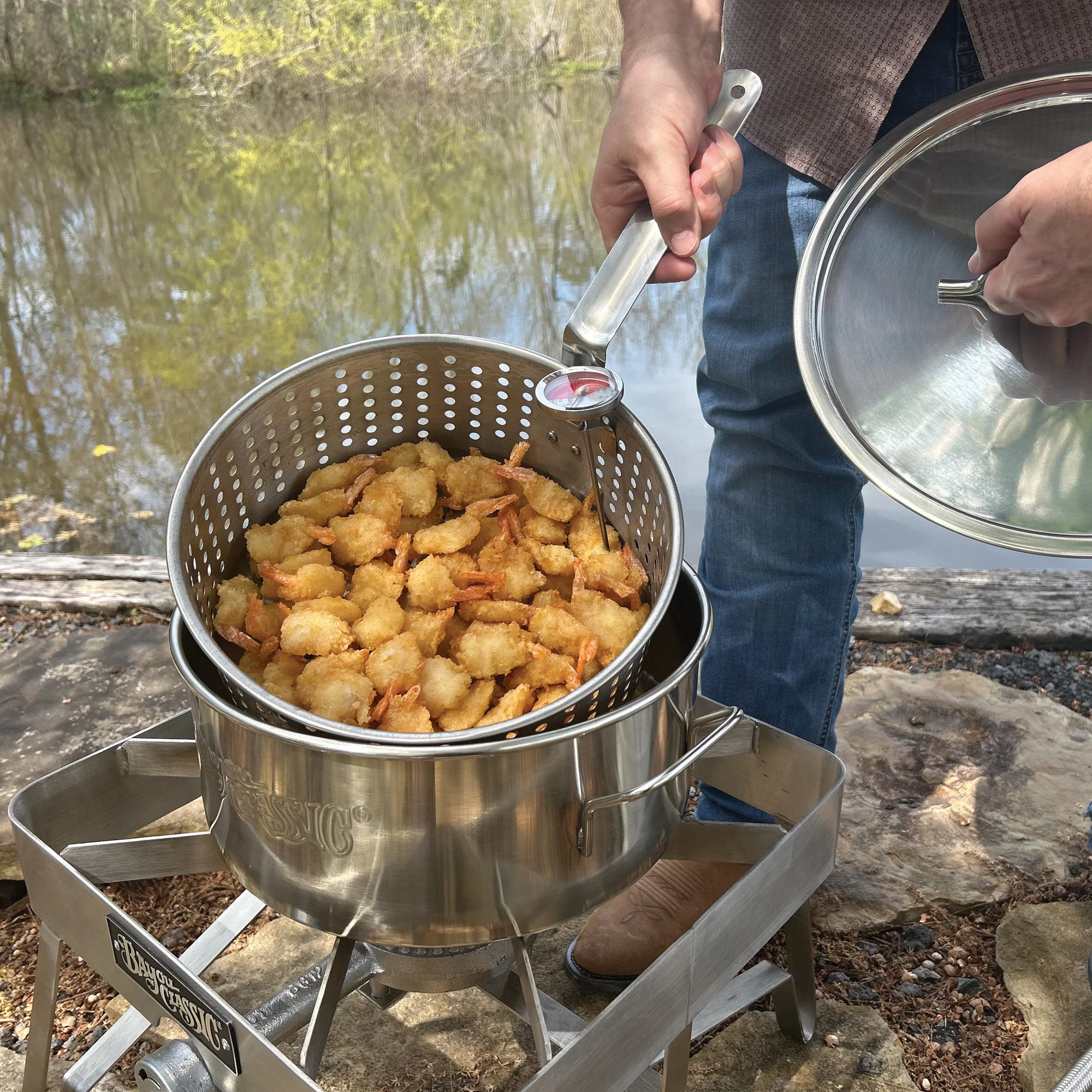 10-qt Stainless Fry Pot - Image 4