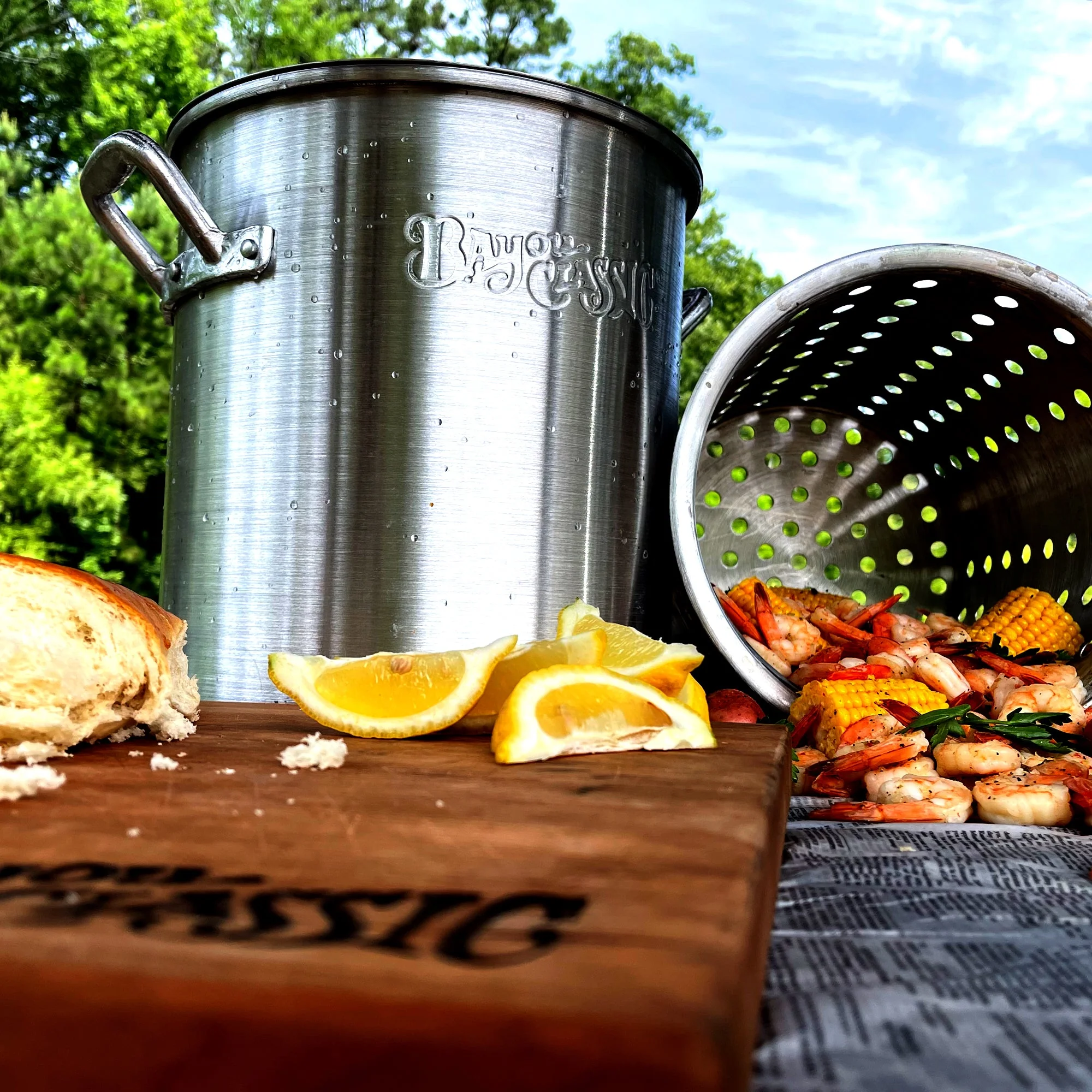 25-qt Aluminum Shrimp Pot - Image 5