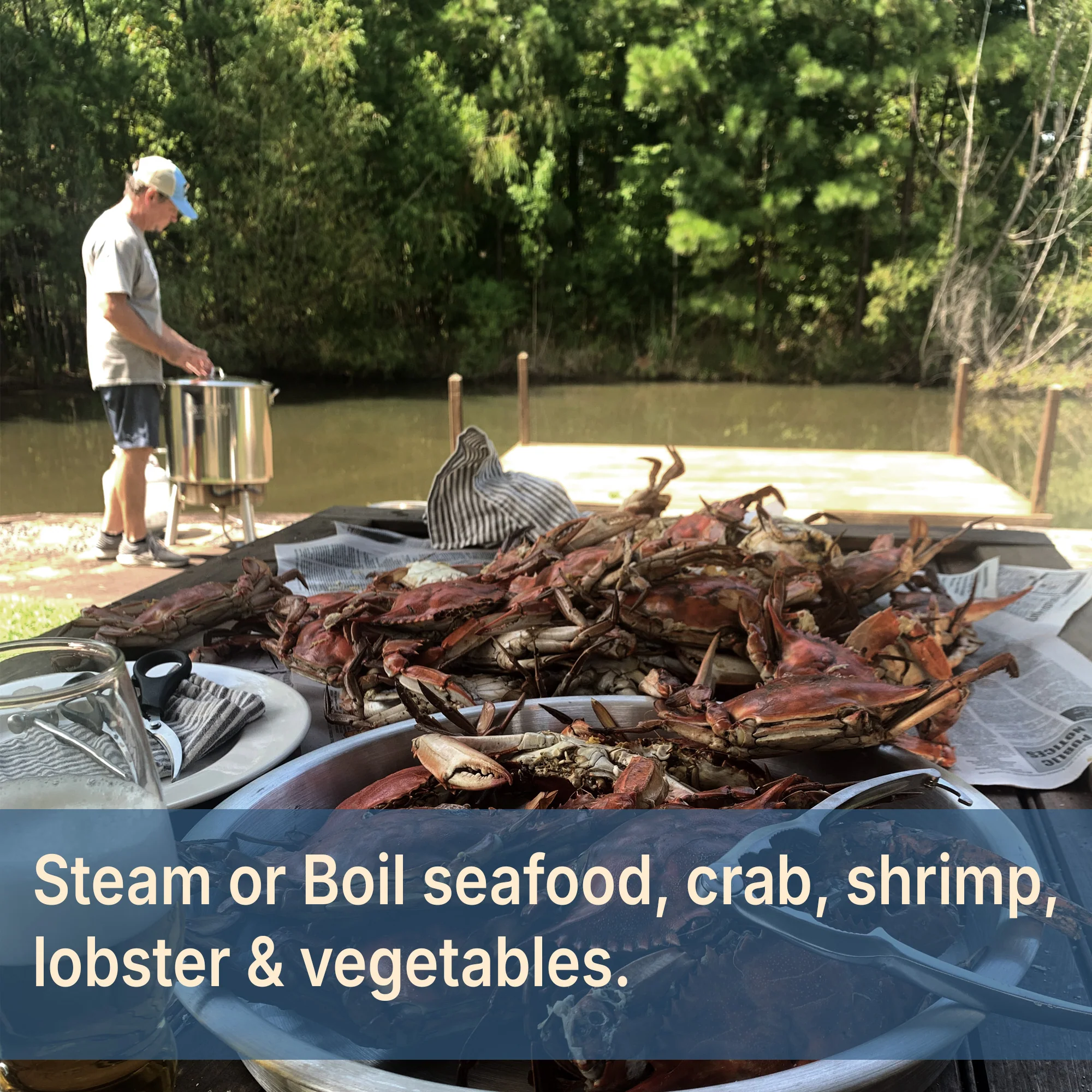 82-qt Stainless Bayou® Steam and Boil Cooker Kit - Image 3