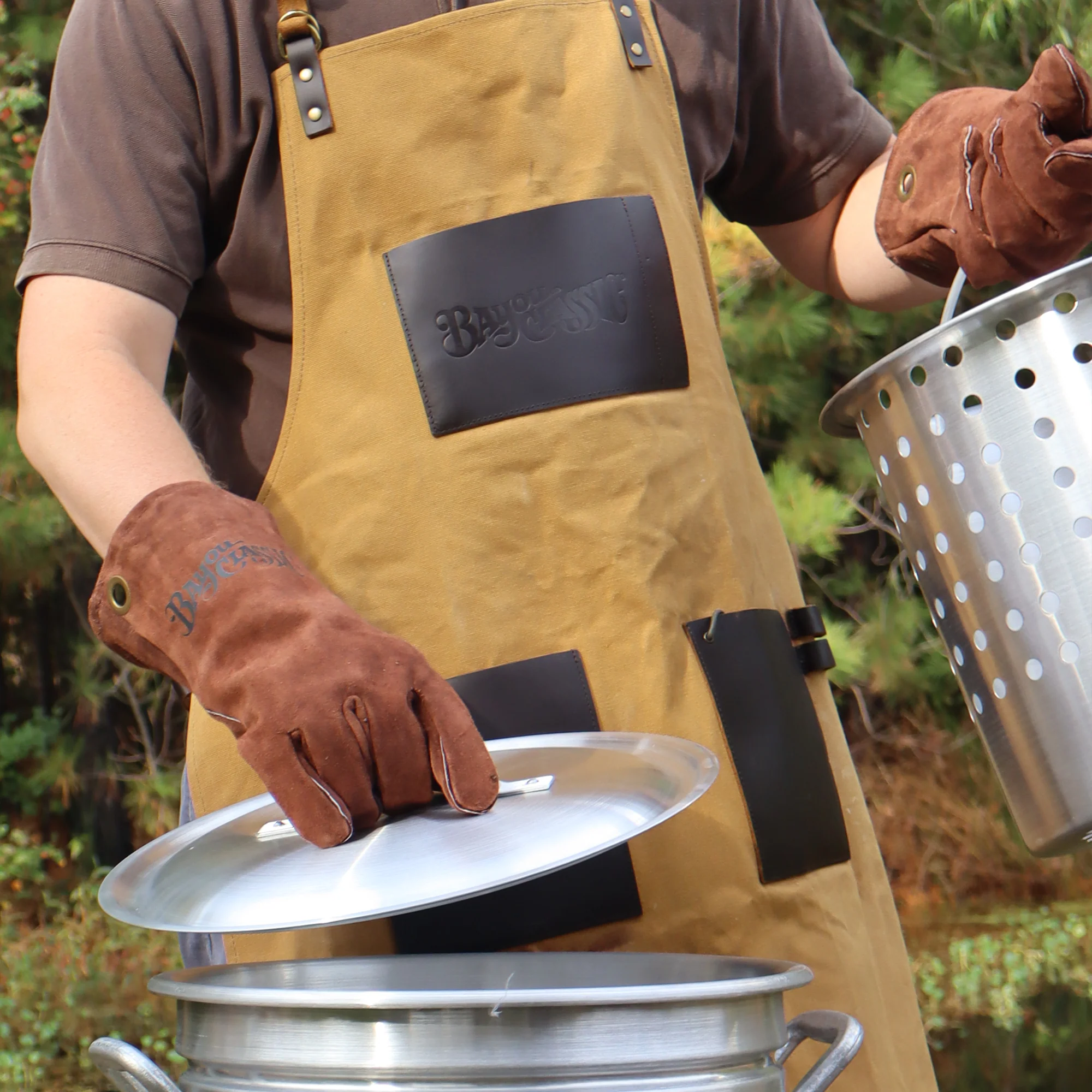 42-qt Aluminum Stockpot with Basket ~ a handcrafted classic - Image 5